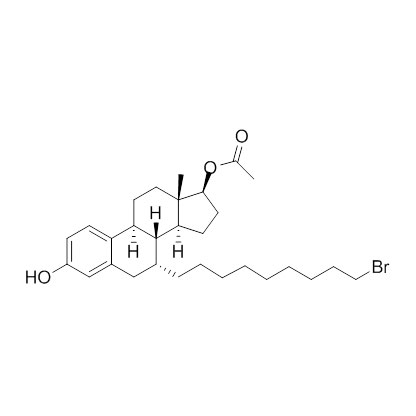 (7A,17B)- 7-(9-溴壬基)雌甾-1,3,5(10)-三烯-3,17-二醇 17-醋酸酯